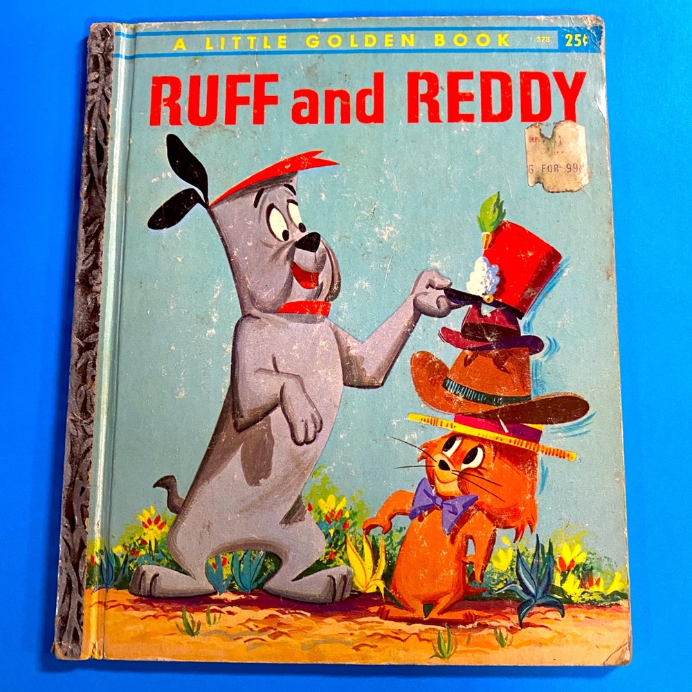 HANNA-BARBERA RUFF AND REDDY VTG 1959 A LITTLE GOLDEN HARDCOVER CLASSIC BOOK